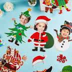 60pcs Christmas Theme Cutouts Xmas Holiday Bulletin Board Decorations Xmas - Image 4