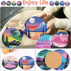 ijbnhd Sunsets Diamond Painting Coasters Kits, 4X4inch | Diamond Art Coasters - Image 2