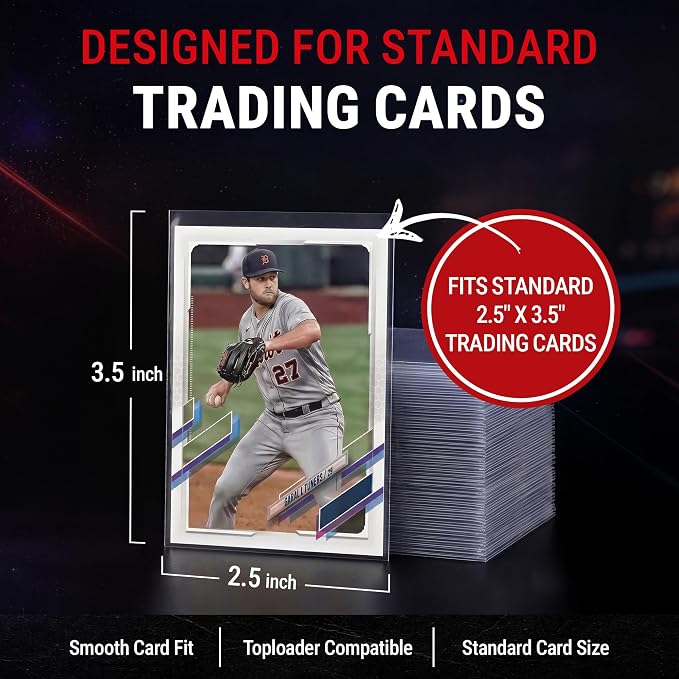 Ultra Pro - Premium Clear 100ct. Card Sleeves to Protect Sports Cards, Baseball - Image 5