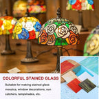 PATIKIL 4 x 6 Inch Transparent Stained Glass Sheets, 2 Sheets Mosaic Glass - Image 5
