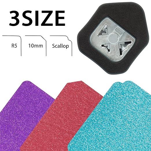 QIQQIKIN Corner Cutter 3 in 1 Edge Rounder Punch, Paper Corner Punches - Image 4