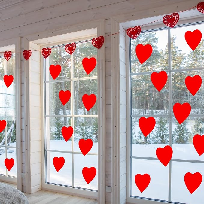 90 Pieces Heart Cutouts Paper Hearts Heart Shape Cards 5.5 Inches Large - Image 6