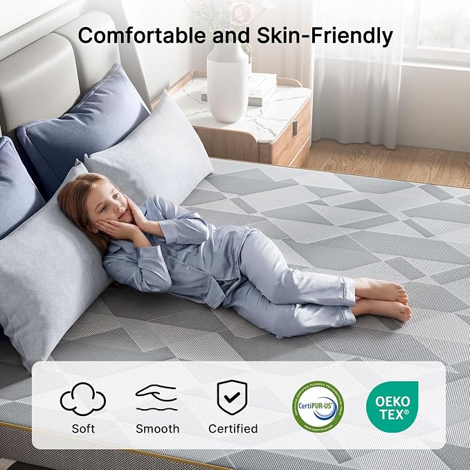 PERLECARE Firm Mattress Topper Twin XL, Mattress Pad - Image 5