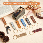 Wavyknot 200 Pcs PU Leather Keychain Blanks Bulk Laser Engraving Blanks - Image 4