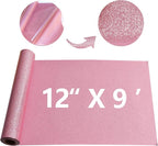 Pink Glitter HTV Heat Transfer Vinyl Rolls12inch by 9feet PU Stretch Iron on - Image 4