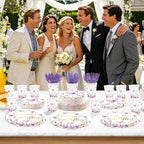 168Pcs Butterfly Bridal Shower Supplies A Lifetime of Butterflies Plates - Image 4