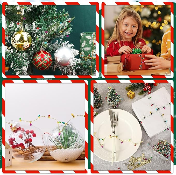 Jansun 32.8Feet Dollhouse Fake Lights String, Miniatures Dollhouse Christmas - Image 7