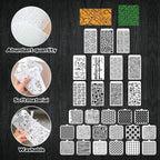 30 Pcs Abstract Layering Stencils - Image 3