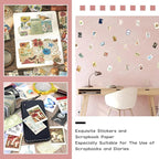 600 Pieces Washi Sticker Set, 12 Set Scrapbooking Diary Planner Album Diary - Image 6