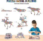 BEARUN 3D Coloring Puzzle Set, Arts and Crafts - Image 3