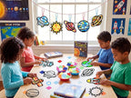 Renbuzhu 48PCS Solar System Space Paper Suncatchers DIY Project Kits, Back to - Image 5
