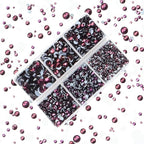 4000Pcs Mixed Size Hot Fix Round Crystals Gems Glass Stones Hotfix Flat Back - Image 5