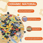 E2CTiles Sunflower Ceramic Mosaic Art Kit, DIY Mosaic Tile Craft Kit | No - Image 3