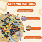 E2CTiles Hummingbird Ceramic Mosaic Art Kit, DIY Craft Set, Beginner Friendly - Image 3