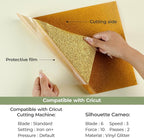 HTVRONT Gold Glitter HTV Vinyl, 11 Pack, Compatible - Image 5