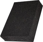 SALEMAR Black Sticky Glitter Foam Sheets by SALEMAR