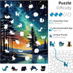 Wooden Puzzles for Adults, Unique Animal Shaped Wooden Jigsaw Puzzles for Adults - Image 3