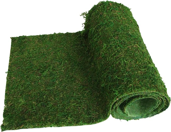 USMOLA Moss Roll, Dried Moss for Crafts, Moss Table Runner for Fairy Gardens - Image 2