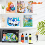 Shuttle Art Acrylic Paint, 24 Colors Acrylic Paint Bottle Set, 250ml/8.45oz Each - Image 7