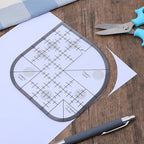 Curved Corner Cutter Quilting Ruler Acrylic Sewing Patchwork Ruler Quilting - Image 3