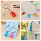 Keychain Charms Bulk 30pcs mixed Cute 3D Charms - Image 3