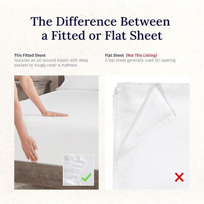 Luxuriously Soft Deep Pocket King Fitted Sheet Only - Image 4