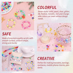 Bracelet Making Kit 96 Colors Pony Beads 3300pcs Friendship Bracelet Kit - Image 4