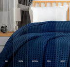 Utopia Bedding 100% Cotton Waffle Weave Blanket Twin Size - Image 5