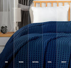 Utopia Bedding 100% Cotton Waffle Weave Blanket King Size - Image 5