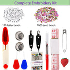 XMZCOLA Embroidery kit for Beginners Adults, 95 Colors Embroidery Thread and - Image 2