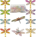 30 Pcs Colorful Resin Dragonfly Push Pins, Insect Thumb Tacks by GYGhaoho