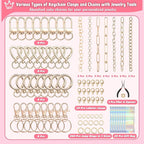 Modacraft 617 Pcs Charms Lip Gloss Keychain Making Kit, DIY Bag Charm Kit - Image 3