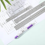 Mr. Pen- Metal Straight Edge Ruler, Imperial & Metric Measurements - Image 6