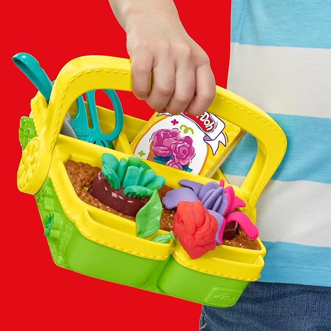 Play-Doh Blooming Flower Garden Toy Playset, Nature Pretend Play, Kids Arts & - Image 2