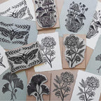 Falling in Art 6 * 12 Linoleum Carving Blocks, 2 Pack Soft Stamp Rubber Blocks - Image 5