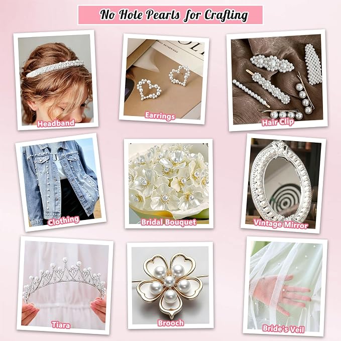 160PCS 16mm Pearls for Crafting, Artificial Pearl Beads for Vase Filler - Image 6