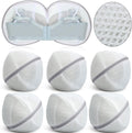 Shappy 6 Pieces Bra Washing Bag for Laundry Mesh Wash Lingerie Underwear Brassiere Washing Bags with Zipper for Women Laundry Storage(7.87 Inch,Gray)