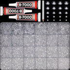 32000Pcs Transparent Rhinestones by Worthofbest