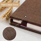 potricher Large Photo Album Self Adhesive 4x6 5x7 8x10 Pictures Linen Cover 40 - Image 5