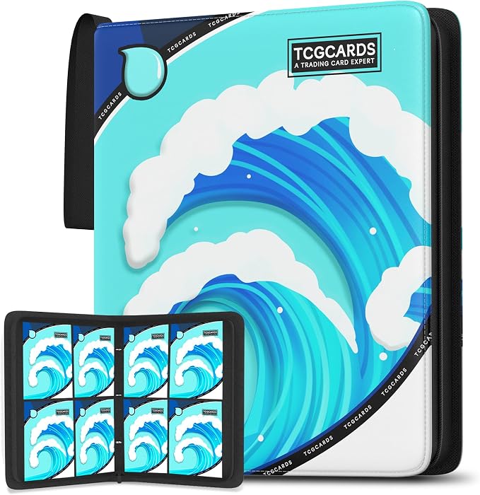 Trading Card Binder 4 Pocket, Card Binder 400 Pockets, Card Book Holder Cards by Unknown