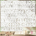 Marspark 66 Pcs Small Stencils for Crafts Reusable 3 Inch Stencils for Painting by Marspark