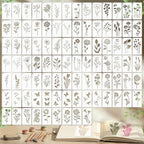 Marspark 66 Pcs Small Stencils for Crafts Reusable 3 Inch Stencils for Painting by Marspark