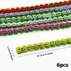 Woohome 6 PCS Static Grass Model Flower Cluster Model Grass Tufts Set - Image 5