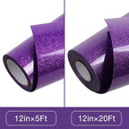 TORC Purple Glitter HTV Heat Transfer Vinyl Roll 12 inch x 20 ft Sparkly Iron - Image 3