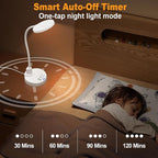 15W LED Desk Lamp with USB Charging Ports – Dimmable Table Lamp with 3 Color - Image 5