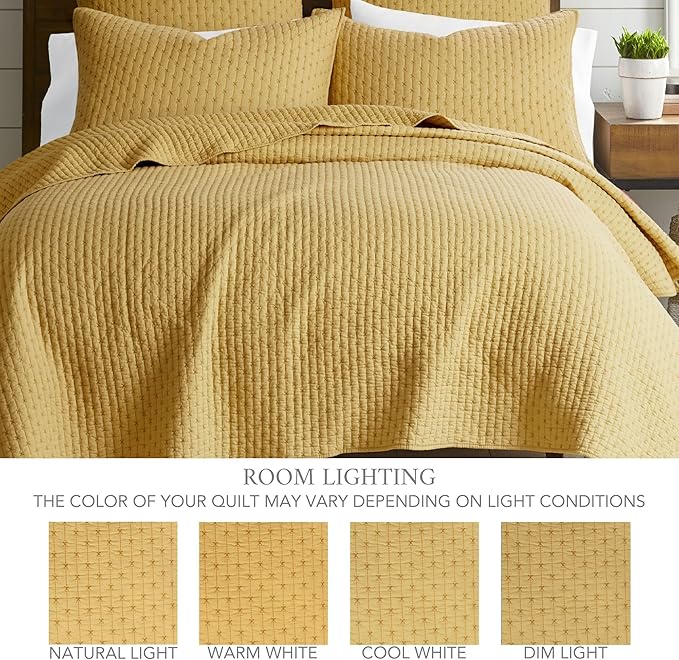 Levtex Home Cross Stitch Reversible Full Bedspread Set - Image 4