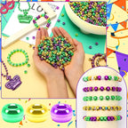 UPINS 1200Pcs Mardi Gras Pony Beads - Image 4