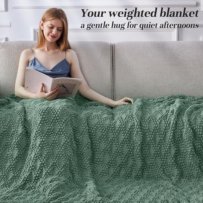 Anysay Knitted Weighted Blanket - Image 4