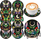 EWJRNSF 10 PCS Butterfly Diamond Art Coasters Kit by EWJRNSFDiamondPainting