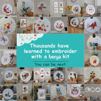 Hummingbird and Flower Embroidery Kit - Image 8